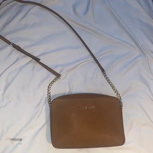 Michael Kors Small Jet Set Crossbody Bag in Brown